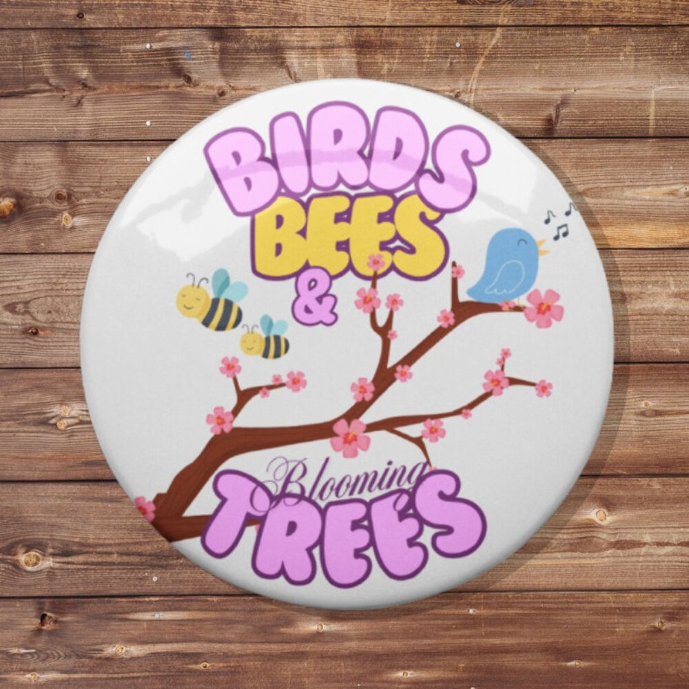2.25" Springtime Buttons! (5) - Picture 3 of 6